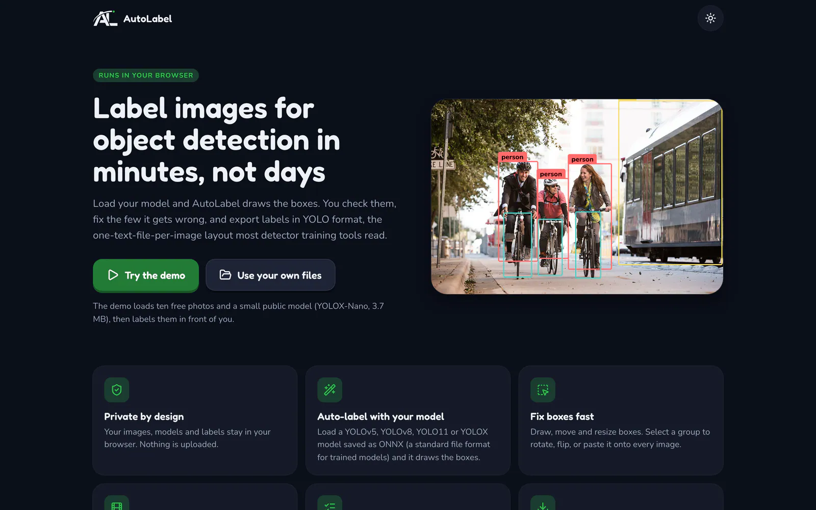 AutoLabel on a laptop: Label images for object detection in minutes
