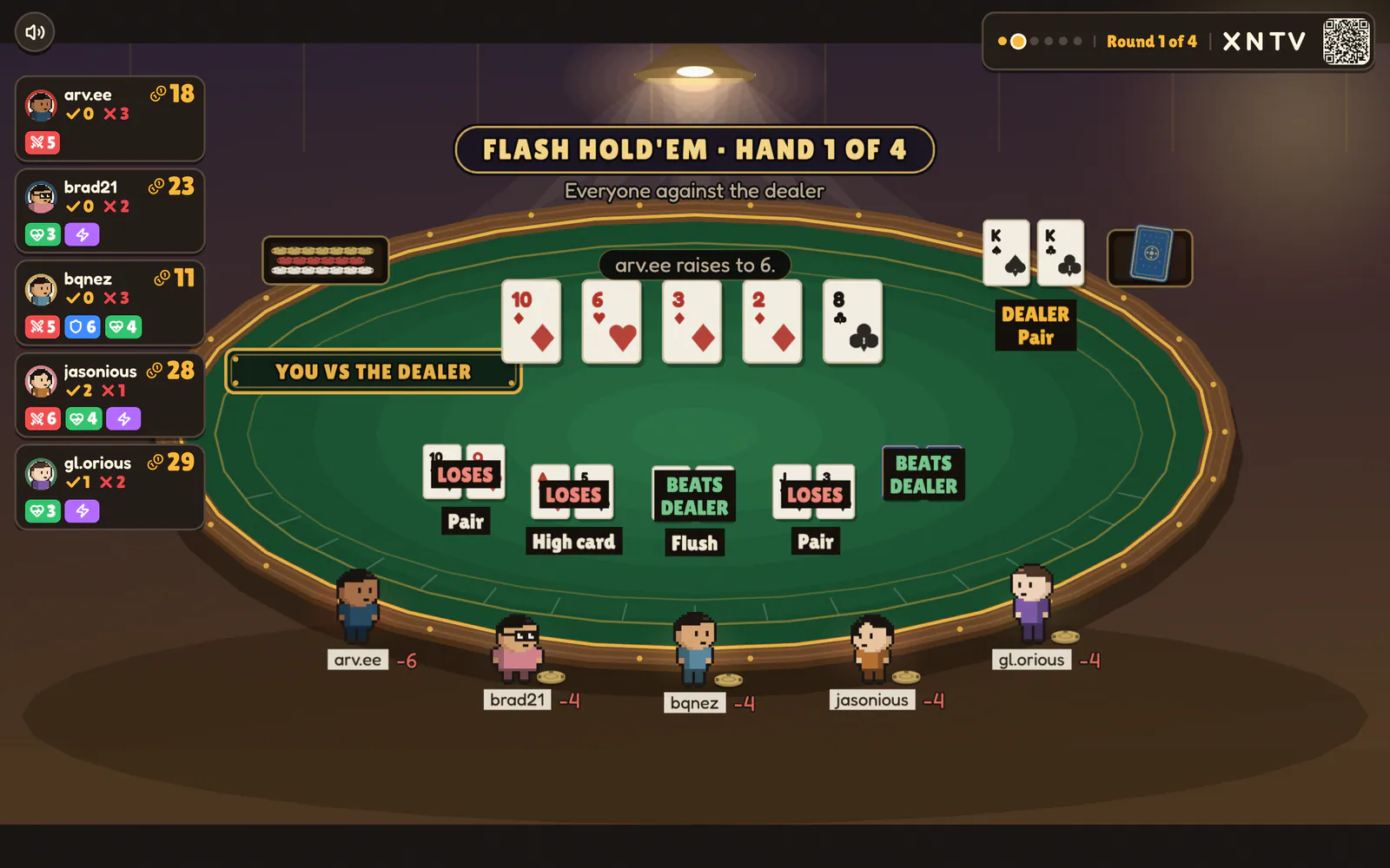 Chiquitos: Ukiyo on a laptop: Flash Hold'em: everyone against the dealer