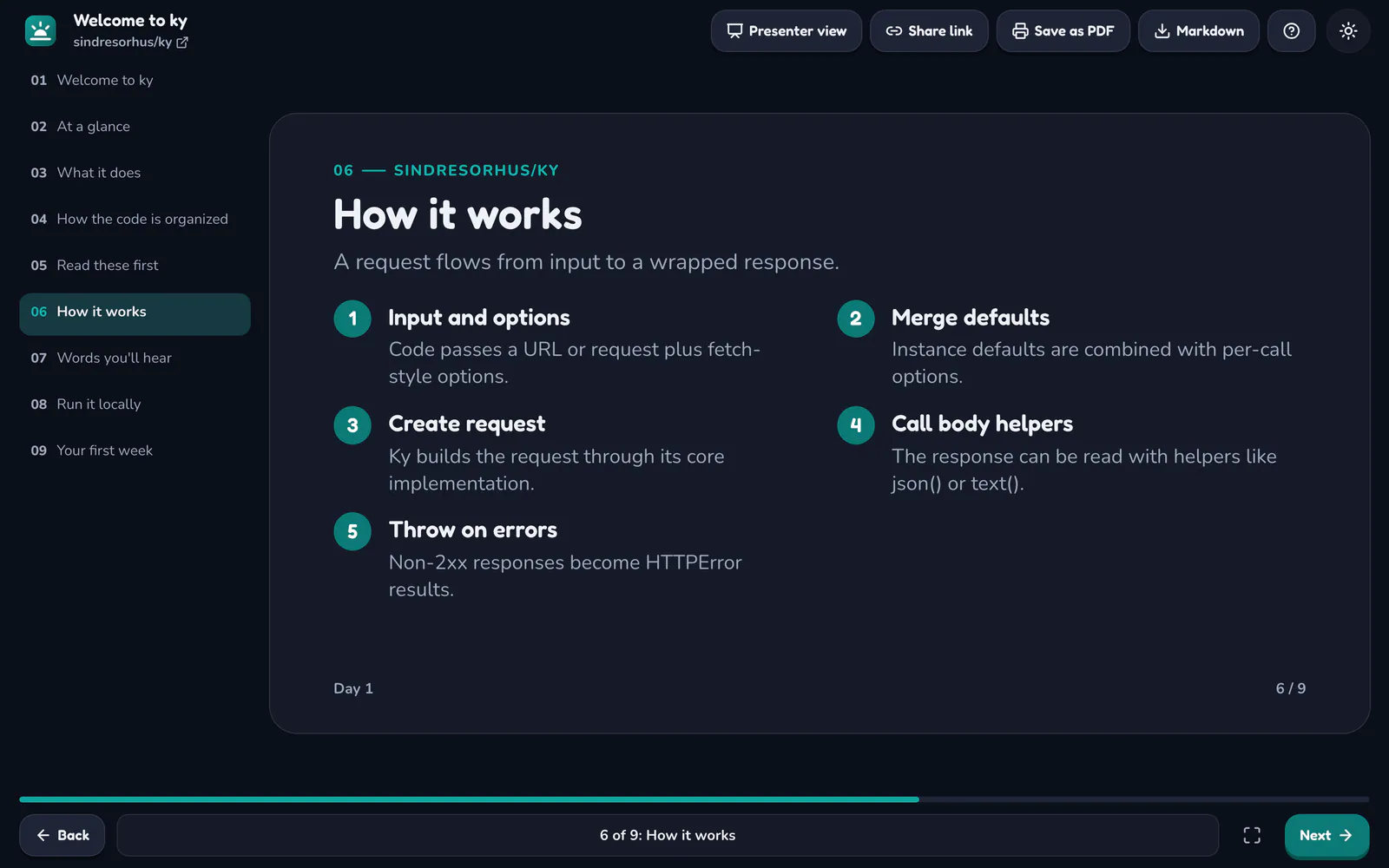 Day 1 on a laptop: How a request flows through the code