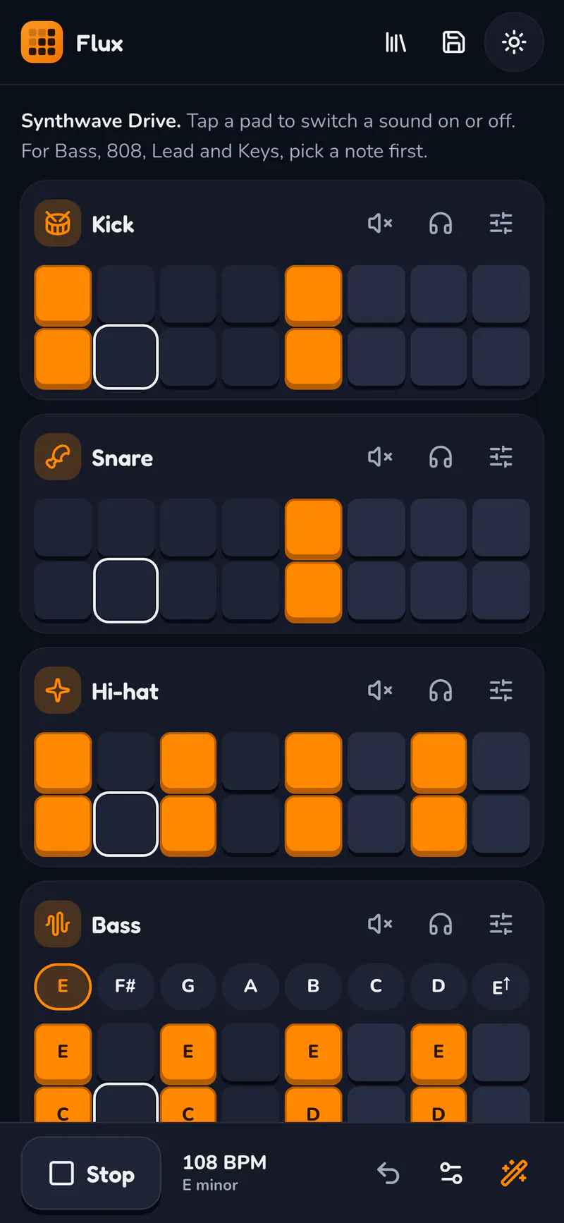 Flux on a phone: The grid on a phone