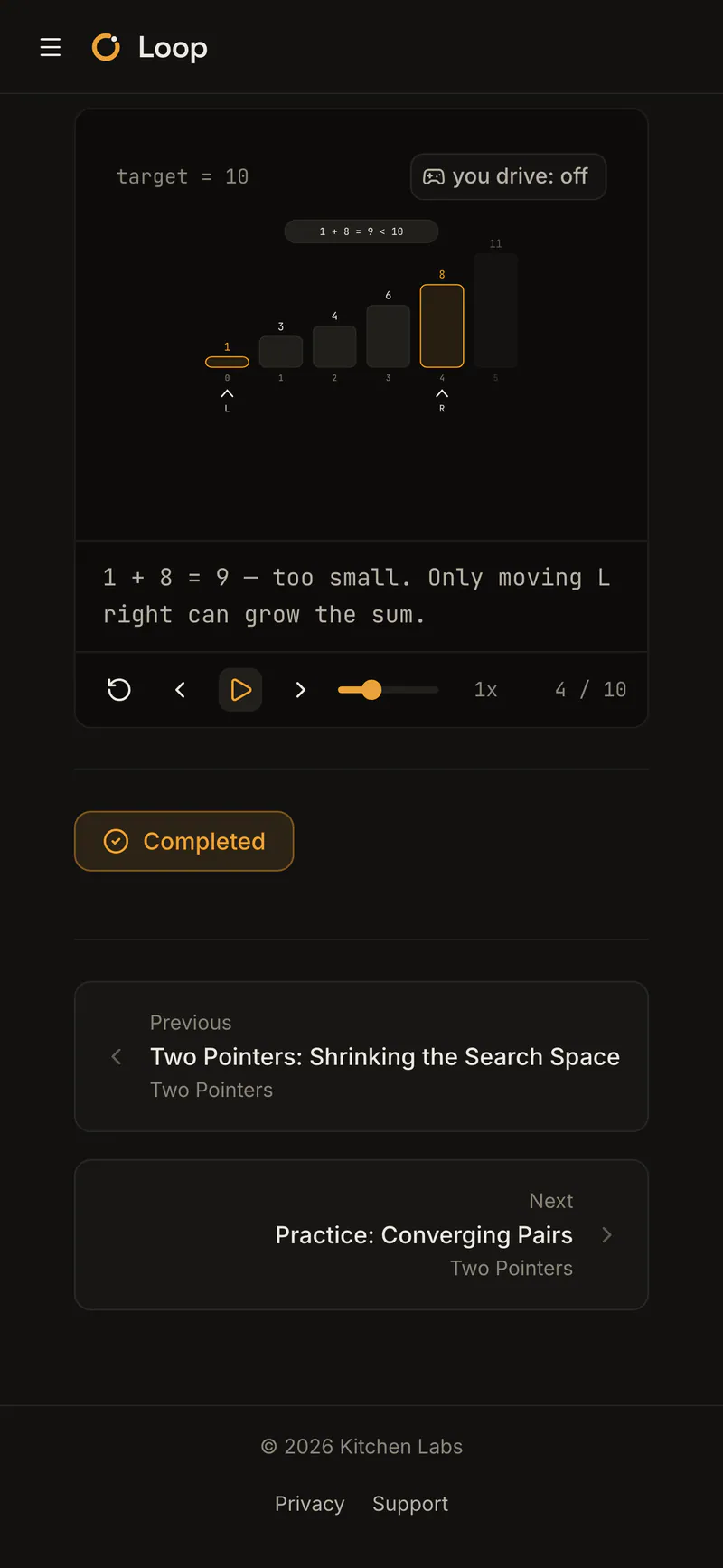 Loop on a phone: Animations work on a phone too