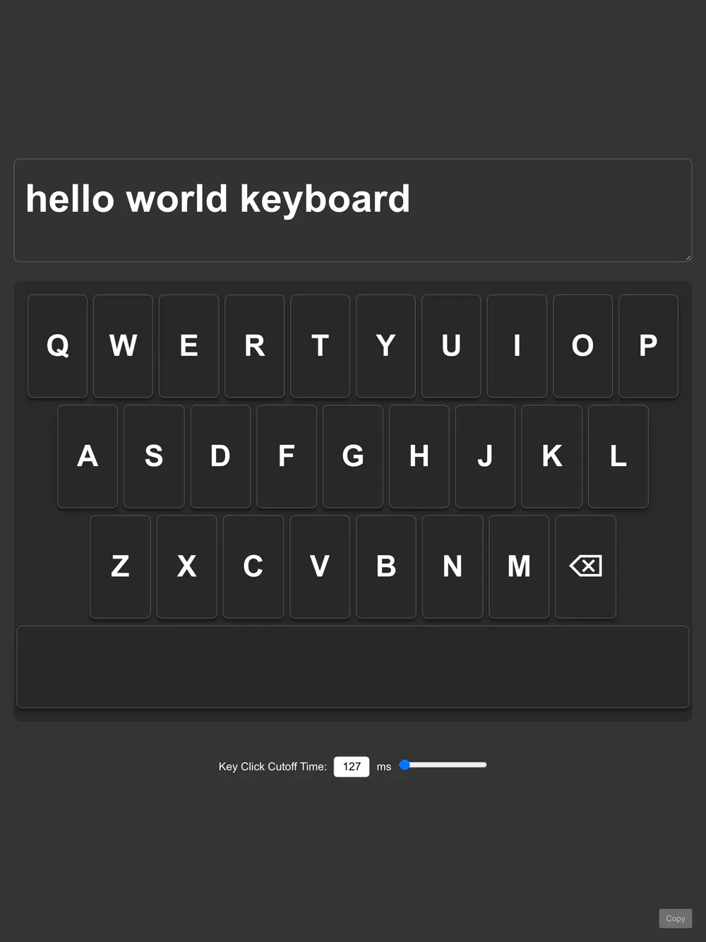 SimpleType on a tablet: SimpleType on a tablet