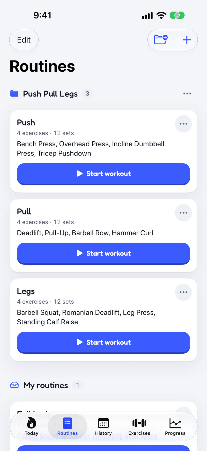 Titan on a phone: Routines ready to start