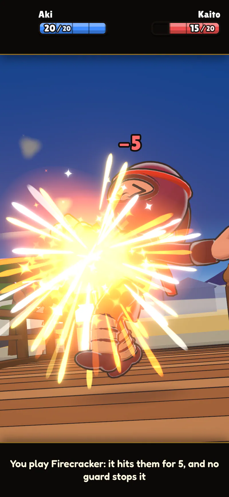 Ukiyo Duels on a phone: Every ability has its own scene
